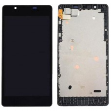 LCD Screen and Digitizer Full Assembly with Frame for Microsoft Lumia 540 