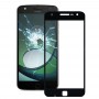 Предна екрана Външно стъкло за Motorola Moto z Play / XT1635 (черен)