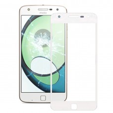 Ekran przedni zewnętrzny szklany obiektyw do Motorola Moto Z Play / XT1635 (White) 