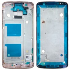 LCD marco frontal de la carcasa del bisel para Motorola Moto G6 (de oro rosa)