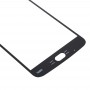 Pantalla frontal lente de cristal externa para Motorola Moto Z2 Play (Negro)