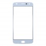 Motorola Moto Z2 Ekran odtwarzania zewnętrzna przednia soczewka szklana (biały)