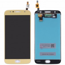 LCD екран и Digitizer Пълното събрание за Motorola Moto G5S Plus (злато)