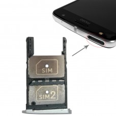 2 SIM Card Tray + Micro SD Card Tray for Motorola Moto Z Play(Silver)