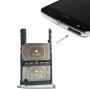 2 SIM-kort fack + Micro SD Kort fack för Motorola Moto Z Play (Silver)