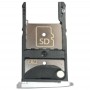 2 SIM-kort fack + Micro SD Kort fack för Motorola Moto Z Play (Silver)