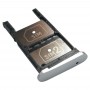 2 tarjeta SIM bandeja de tarjeta micro SD + Bandeja para Motorola Moto Z Juego (Plata)