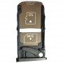 Bandeja de tarjeta SIM + Micro bandeja de tarjeta SD para Motorola Moto Z2 Fuerza (Negro)