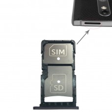 SIM Card Tray + Micro SD Card Tray for Motorola Droid Turbo 2 / XT1585(Grey) 
