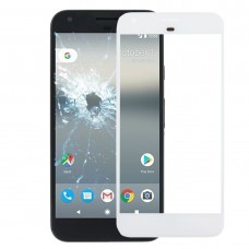 Frontscheibe Äußere Glasobjektiv für Google Pixel (weiß)