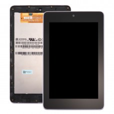 ЖК-экран и дигитайзер Полное собрание с рамкой для Google Nexus 7 (первое поколение WiFi версия) (черный)