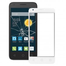 Front Screen Outer стъклени лещи за Alcatel One Touch Pixi 3 4.5 / 4027 (Бяла)