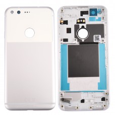 La batería cubierta trasera para Google Pixel / Nexus S1 (plata)