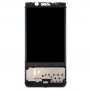 för BlackBerry Keyone LCD-skärm och Digitizer Full Montering med ram (Silver)