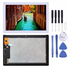 Pantalla LCD y digitalizador Asamblea completa para Asus ZenPad 10 Z301MFL LTE Edición / Z301MF WiFi Edition 1920 x 1080 píxeles (blanco)