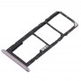 SIM ბარათის Tray + SIM ბარათის Tray + Micro SD Card Tray for Asus Zenfone Max Pro (M1) ZB601KL ZB602KL (ვერცხლისფერი)