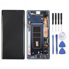 LCD Screen and Digitizer Full Assembly with Frame for Galaxy Note9 / N960A / N960F / N960V / N960T / N960U(Blue)