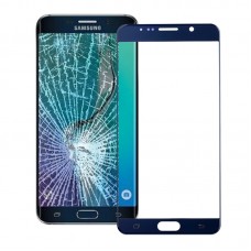 Передний экран Внешний стеклянный объектив для Galaxy Note 5 (темно-синий) 