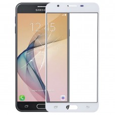 Front Screen Outer стъклени лещи за Galaxy J7 председател On7 (2016 г.), G610F, G610F / DS, G610F / ДД, G610M, G610M / DS, G610Y / DS (Бяла) 