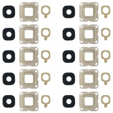 10 PCS Back Camera Bezel & Lens Cover with Sticker for Galaxy C7(Gold) 