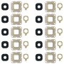 10 PCS Back Camera Bezel & Lens Cover with Sticker for Galaxy C7(Gold)