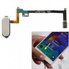 Начало Button Flex кабел с пръстови отпечатъци Функция за Galaxy Note 4 / N910 (сиво)
