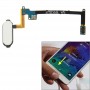Bouton Accueil Flex Câble avec empreintes digitales Fonction d'identification pour Galaxy Note 4 / N910 (Blanc)