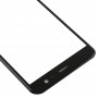 HTC U11用のフロントスクリーンの外側ガラスレンズ（ブラック）