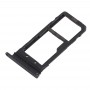 Slot per scheda SIM + Slot per scheda SIM / Micro SD vassoio di carta per HTC U11 + (nero)