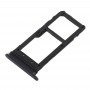 Bandeja Bandeja de tarjeta SIM + Tarjeta SIM / bandeja de tarjeta Micro SD para HTC U11 + (Negro)