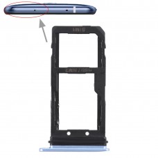 SIM karta Tray + SIM karty / Micro SD Card Tray pro HTC U11 (modrá)