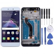 LCD Screen and Digitizer Full Assembly with Frame for Huawei P8 Lite (2017)(White)