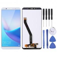 LCD-näyttö ja Digitizer edustajiston Huawei Nauti 8e / Y6 (2018) (valkoinen)