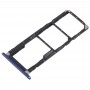 2 x SIM Card Tray / Micro SD Card Tray for Huawei Honor 8X Max (Blue)