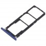 2 x SIM-Karte Tray / Micro SD-Karten-Behälter für Huawei Honor 8X Max (blau)