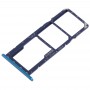 2 x SIM kort facket / Micro SD-kort facket för Huawei Njut 9 (Blå)