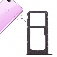 SIM картата тава + SIM Card Tray / Micro SD карта тава за Huawei Honor 9и (черен)