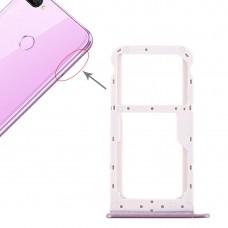 SIM-kort fack + SIM-kort fack / Micro SD-kort fack för Huawei Honor 9i (Purple)