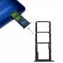 Bandeja de tarjeta SIM + Micro SD Card bandeja para Huawei Honor 8C (Negro)