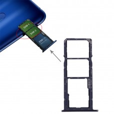 SIM karta Tray + Micro SD Card Tray pro Huawei Honor 8C (modrá)