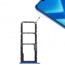 SIM Card Tray + Micro SD Card Tray for Huawei Honor 8X (Blue) 