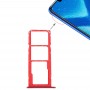 SIM-kaardi salv + Micro SD Card Tray Huawei Honor 8X (punane)