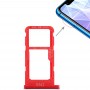 SIM Card מגש עבור Huawei P חכם + / נובה 3i (אדום)