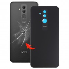 Rückseitige Abdeckung für Huawei Mate-20 Lite / Maimang 7 (schwarz)