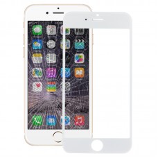 Lentille en verre extérieur à l'écran avant pour iPhone 6 (blanc)
