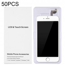 50 PCS Cardboard Packaging White Box for iPhone 6s Plus & 6 Plus LCD Screen and Digitizer Full Assembly 