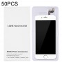 50 st Cardboard Packaging White Box för iPhone 6S Plus & 6 Plus LCD-skärm och digitizer fullmontering