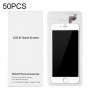 50 PCS de cartón de embalaje de la caja blanca para el iPhone 6s y 6 pantalla LCD y digitalizador Asamblea completa