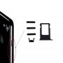 Kortfack + Volymkontrollknapp + Strömbrytare + Mute Switch Vibratornyckel för iPhone 7 (Svart)