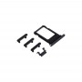 Vassoio di carta + Volume del tasto di chiave Control + Power + Mute Interruttore Vibratore a chiave per iPhone 7 (nero)